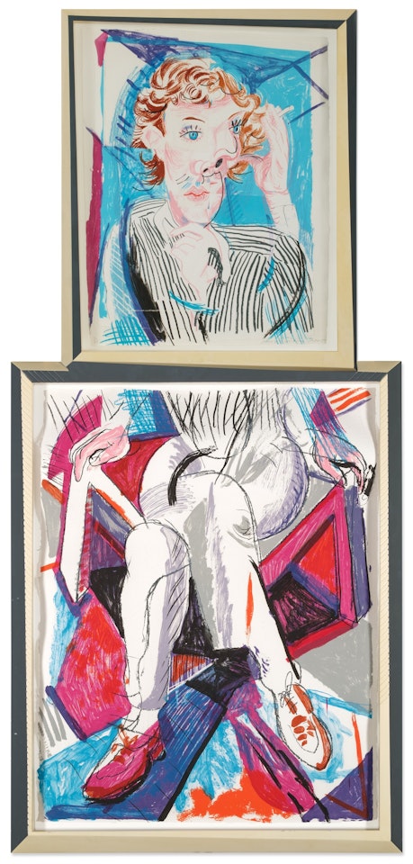 Image of Gregory, from the Moving Focus Series by David Hockney