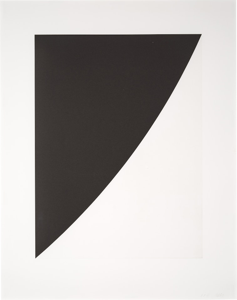 Black Variation I, from Second Curve Series by Ellsworth Kelly