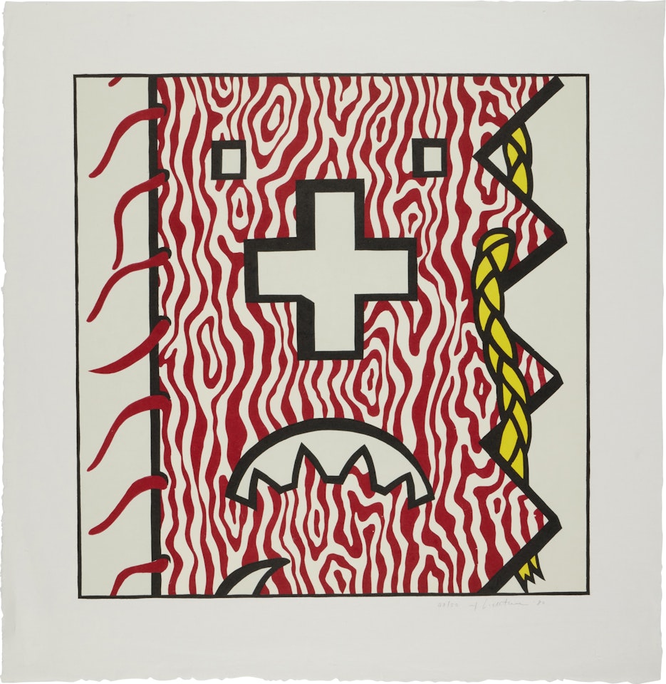 American Indian Theme IV by Roy Lichtenstein