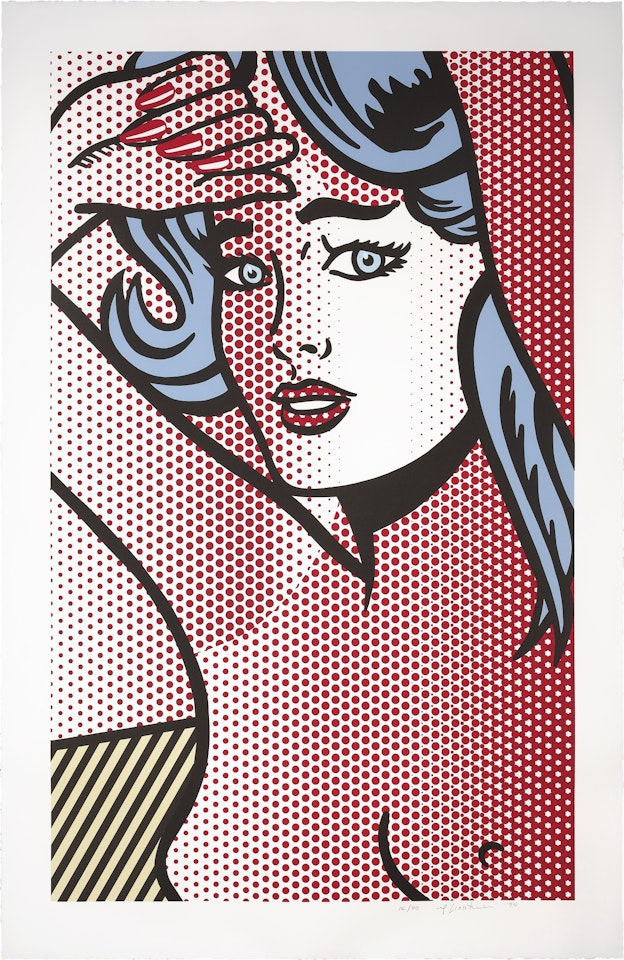 Nude with Blue Hair, from Nudes Series by Roy Lichtenstein