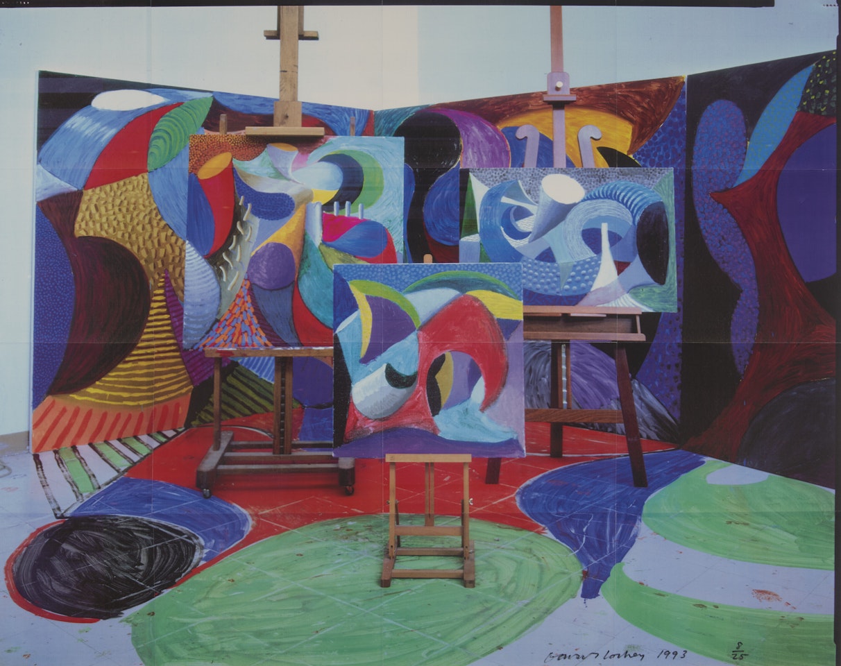 Painted Environment II by David Hockney