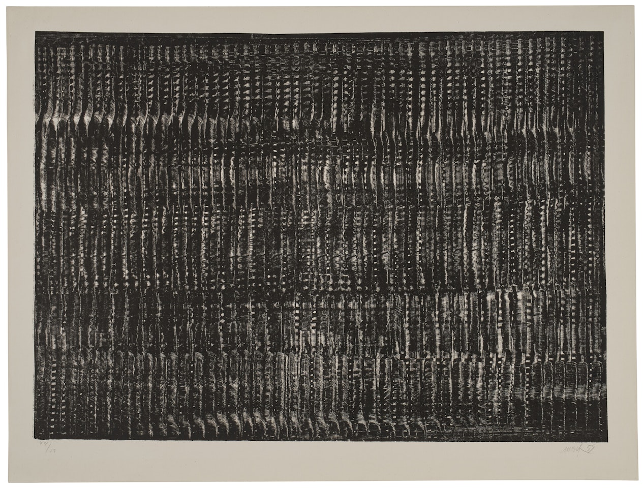 Two prints by the artist by Heinz Mack