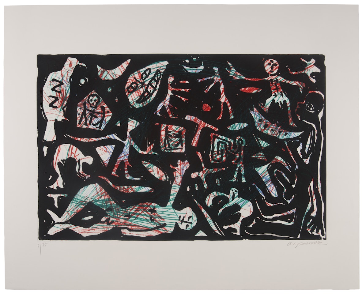 Lock der Mauer by A.R. Penck