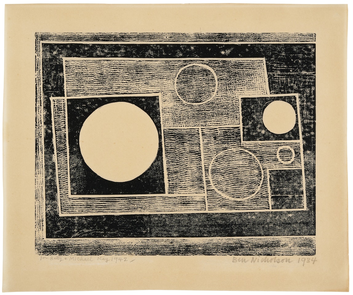 5 Circles by Ben Nicholson, O.M.