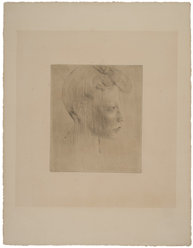 Tête de femme, de profil, from La suite des Saltimbanques by Pablo Picasso