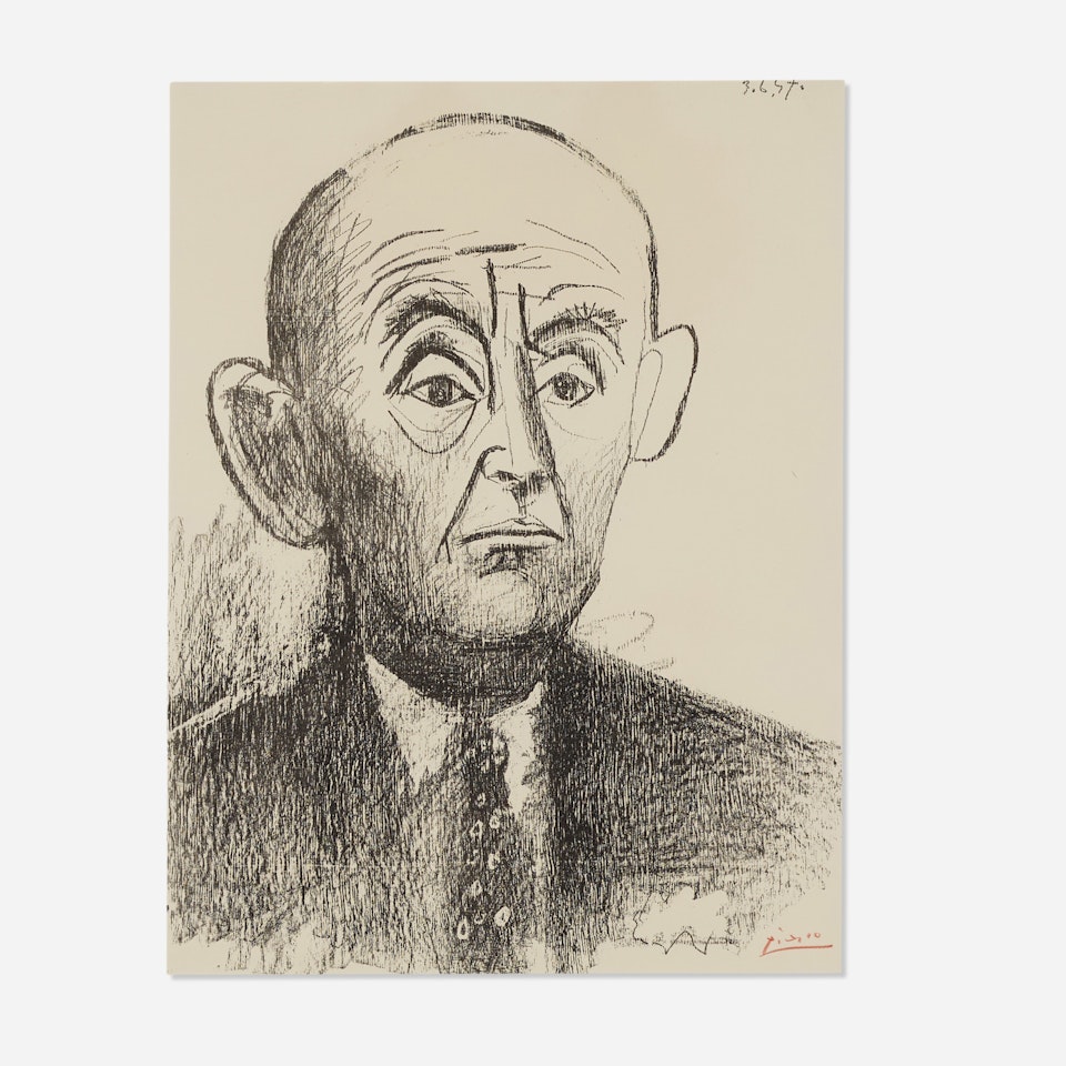 Portrait of D.H. Kahnweiler I by Pablo Picasso