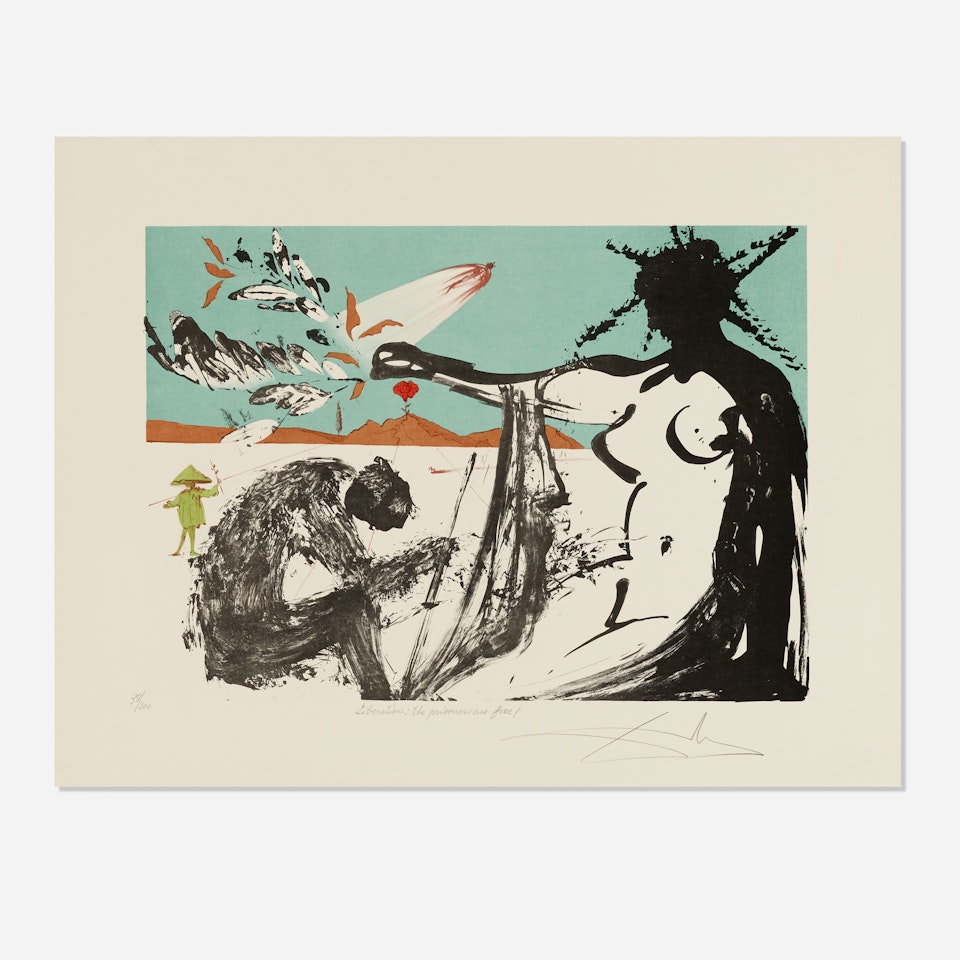 Liberation: The Prisoners Are Free! (from the Vietnam/Peace suite) by Salvador Dali