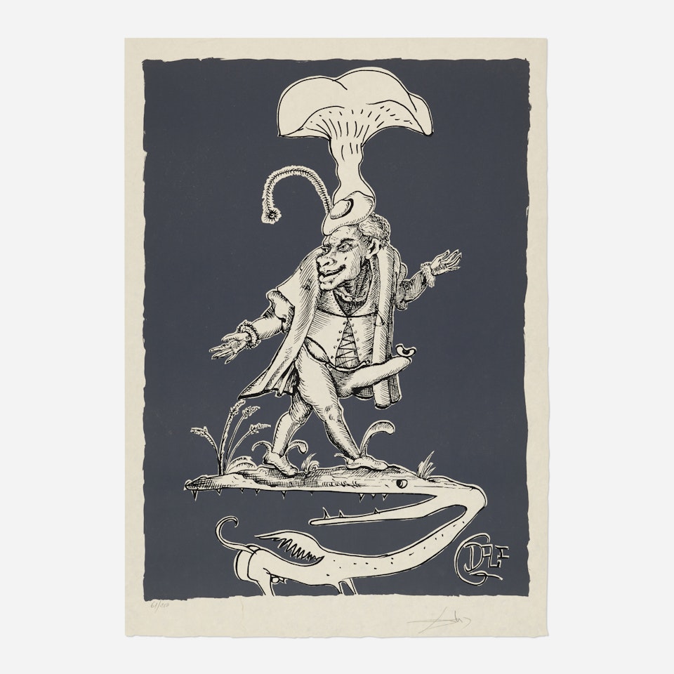I (from the Les Songes drôlatiques de Pantagruel portfolio) by Salvador Dali