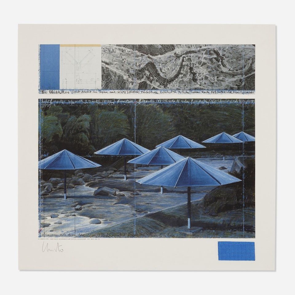 Blue Umbrellas, Joint Project for Japan and USA by Christo