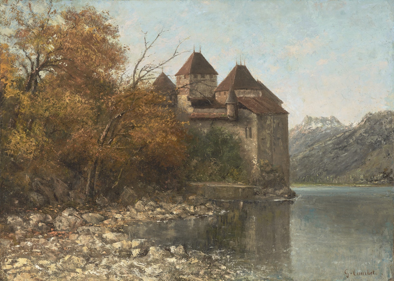 Castle of Chillon (Château de Chillon) by Gustave Courbet
