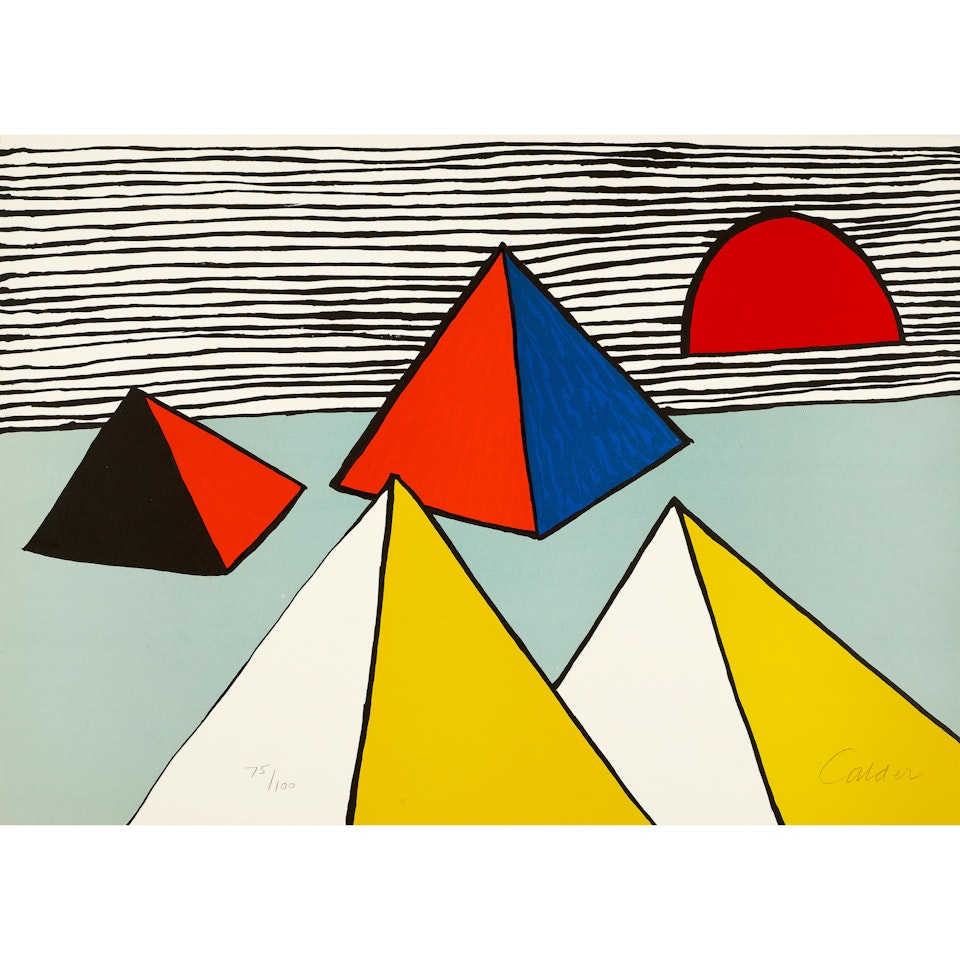 Pyramids at Dawn by Alexander Calder