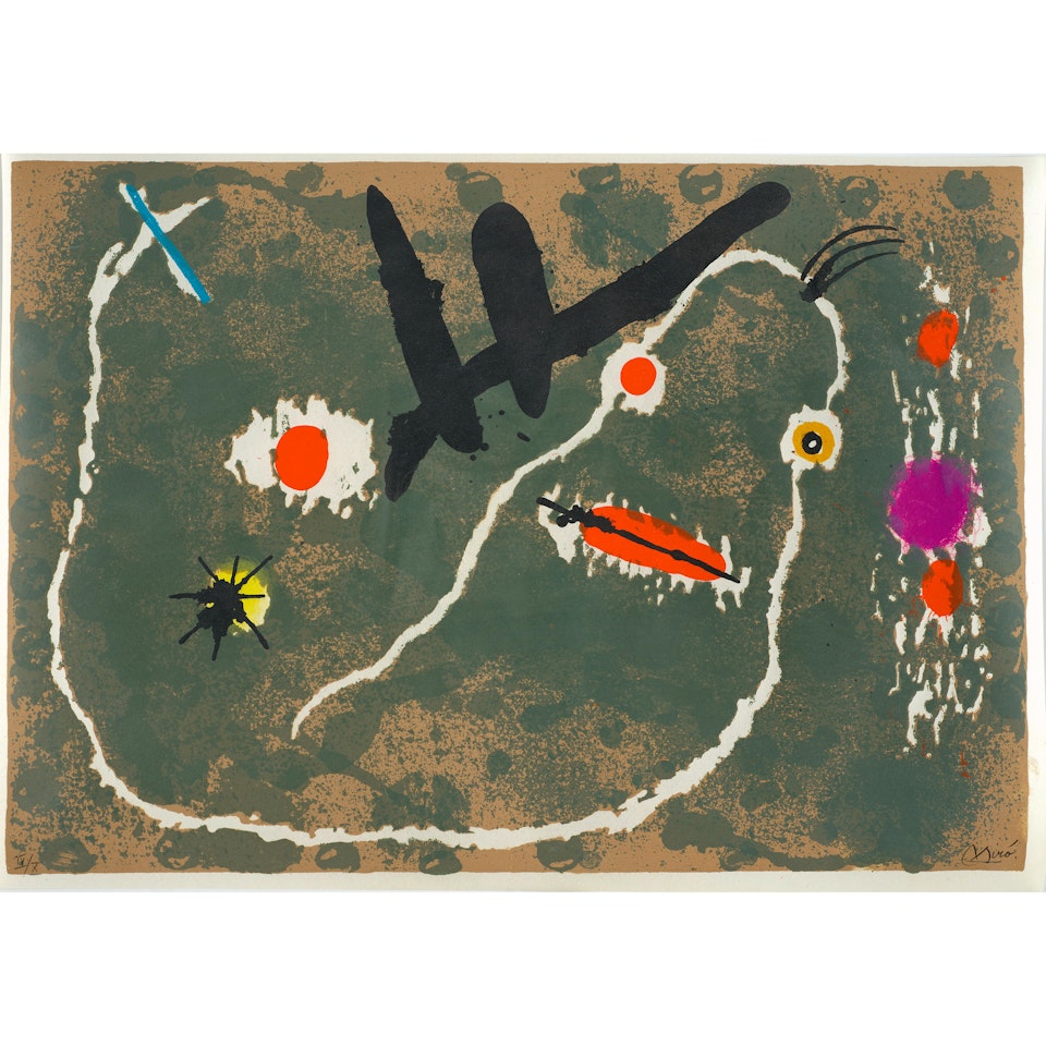 One Plate, from Le lézard aux plumes d'or by Joan Miró