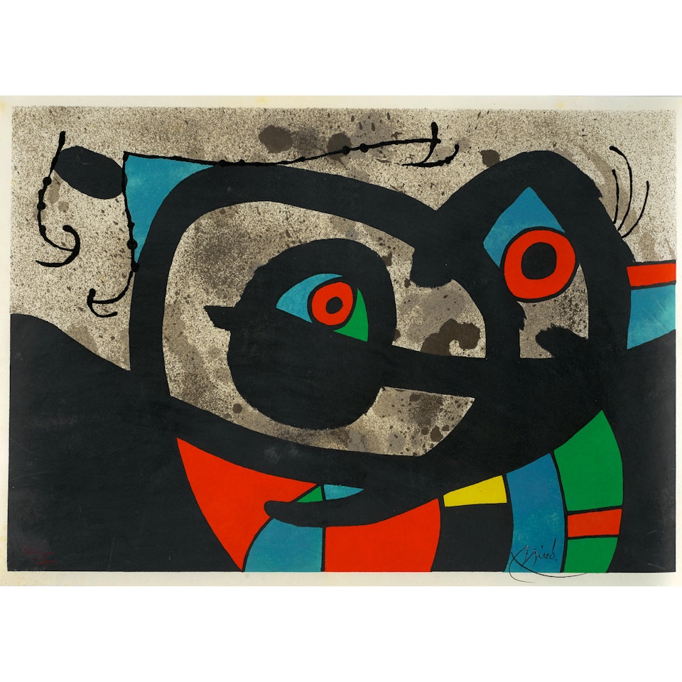 One Plate, from Le lézard aux plumes d'or by Joan Miró