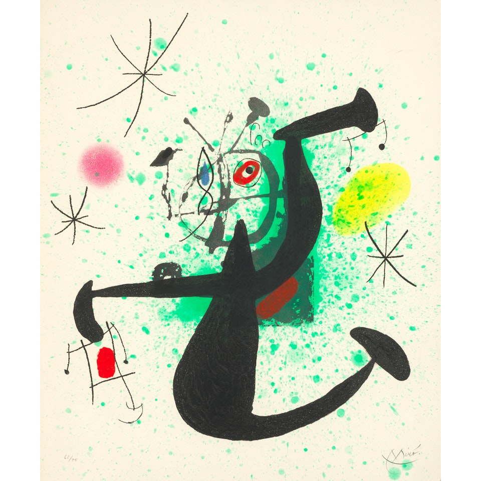 La demoiselle à bascule (Young Lady Rocking) by Joan Miró