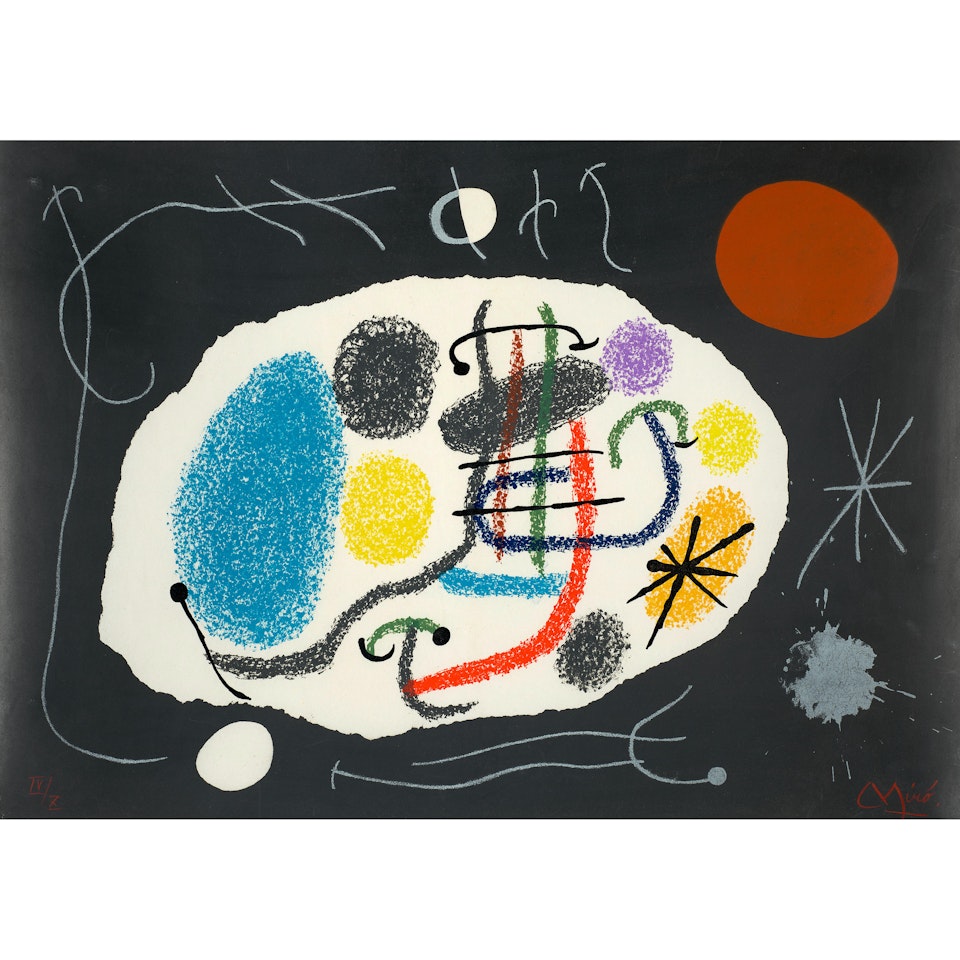 One Plate, from Le lézard aux plumes d'or by Joan Miró