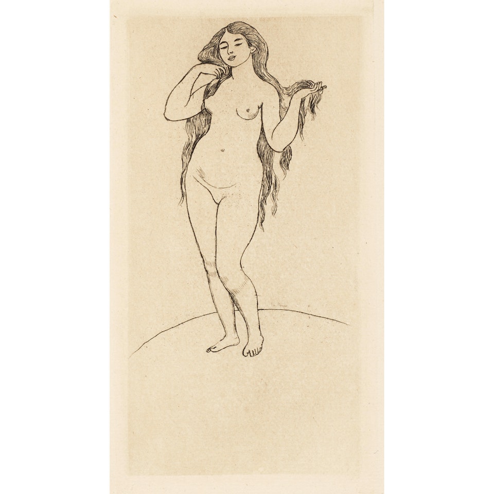 Femme nue, from Pages (Nude Woman, from Pages) by Pierre-Auguste Renoir