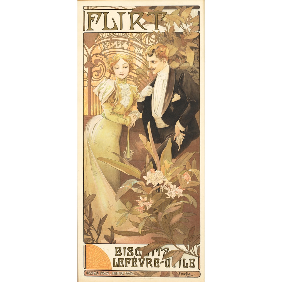 Flirt Biscuits by Alphonse Mucha