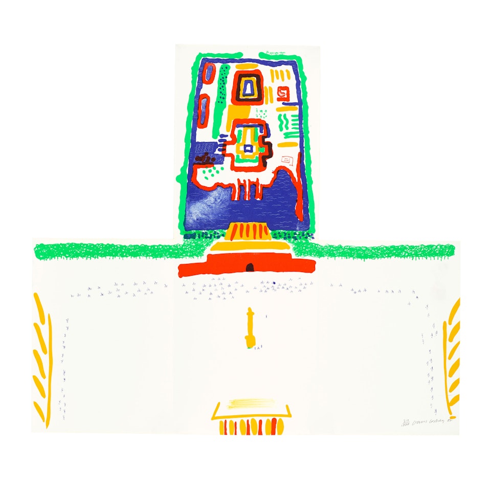 Red Square and the Forbidden City by David Hockney