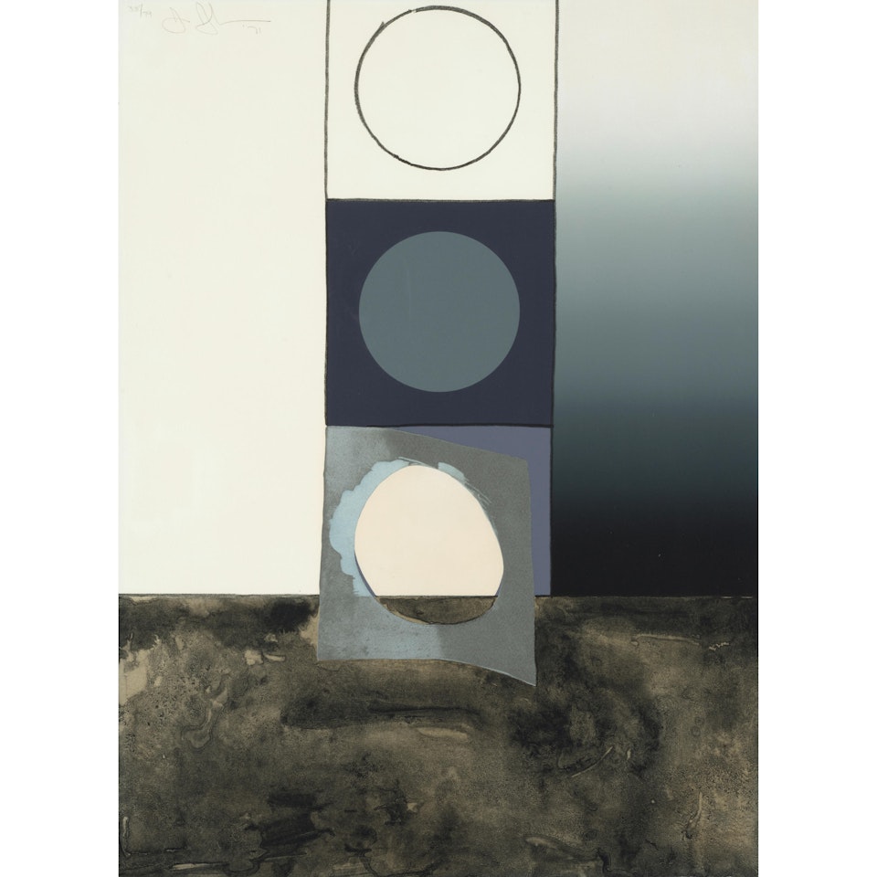 Bent Stencil (Fragment According to What) by Jasper Johns