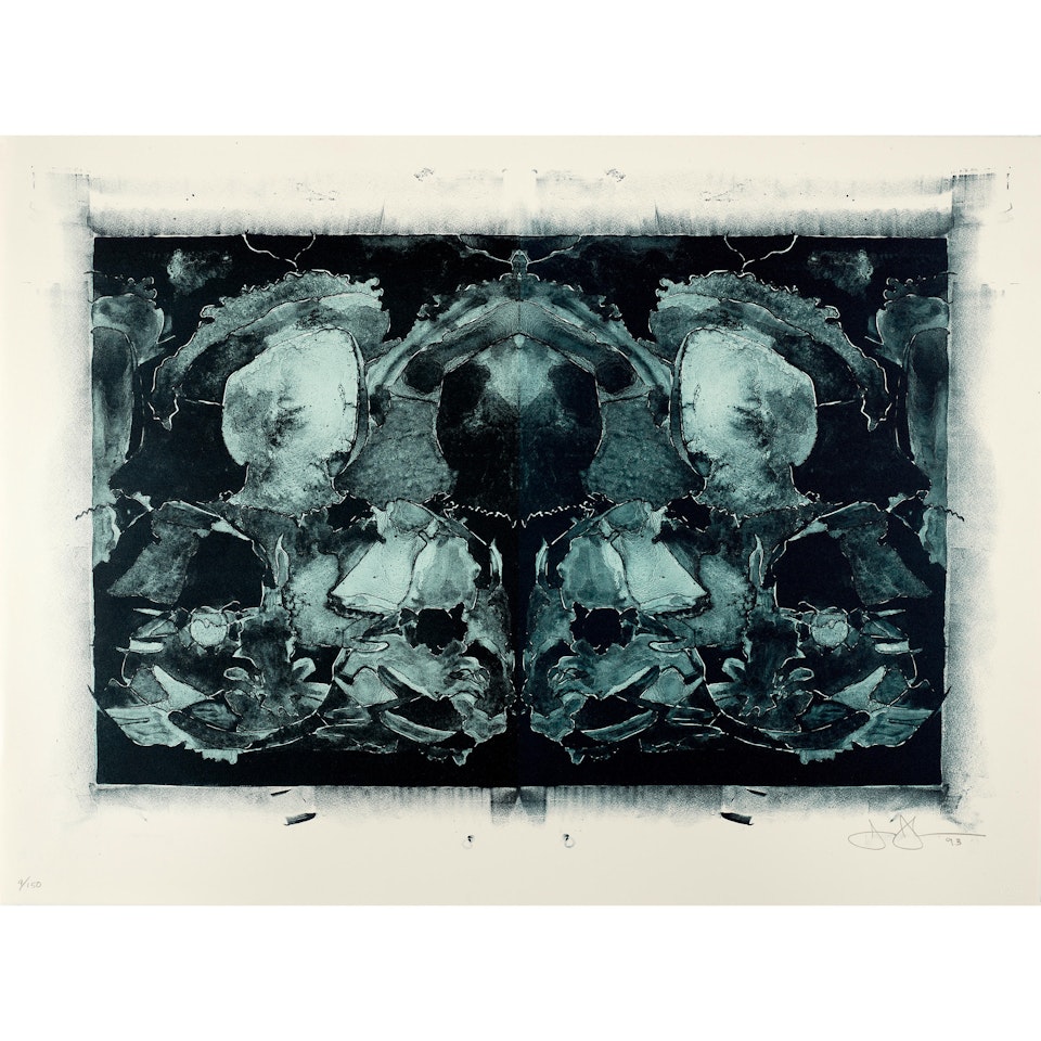 After Holbein, from Associated Artists Against Torture by Jasper Johns