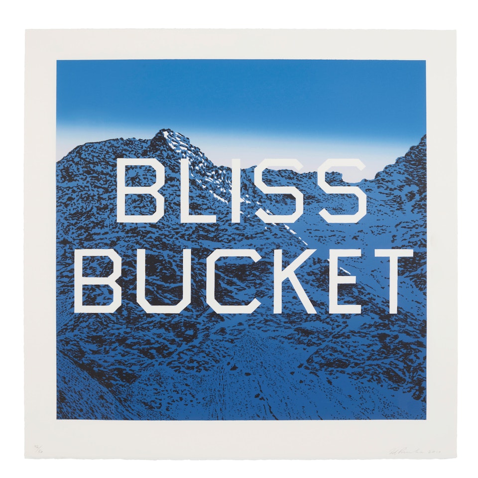 Bliss Bucket by Ed Ruscha