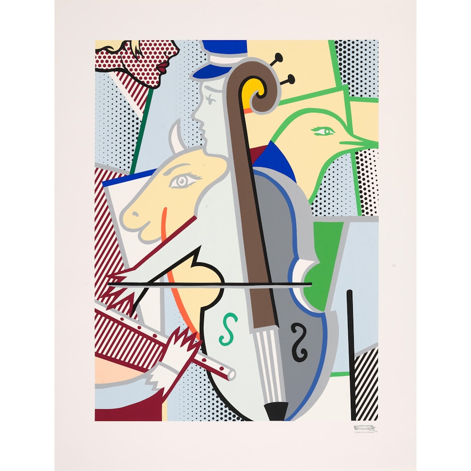 Cubist Cello by Roy Lichtenstein