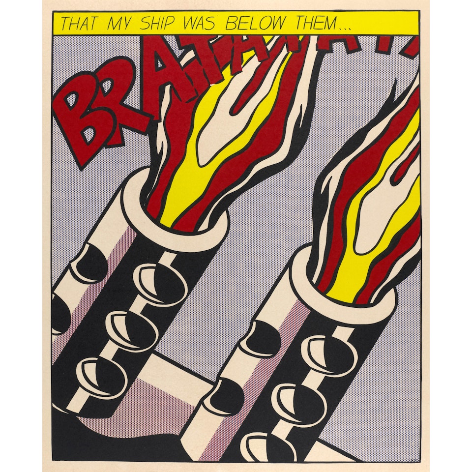 As I Opened Fire (Triptych) by Roy Lichtenstein