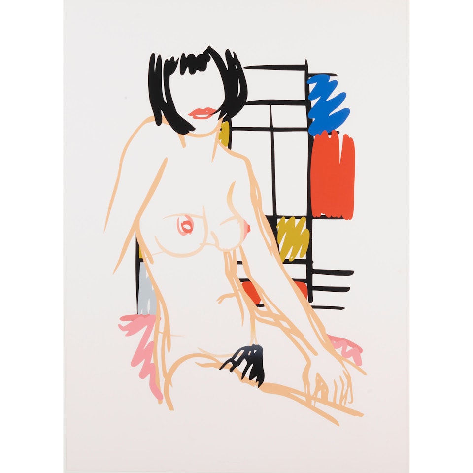 Monica Sitting with Mondrian by Tom Wesselmann