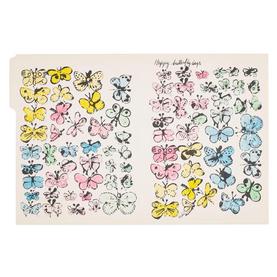 Happy Butterfly Days by Andy Warhol