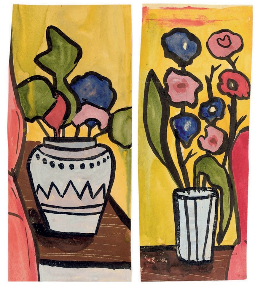 Untitled (Flowers in Pot) Untitled (Flowers in Vase) by Francis Newton Souza