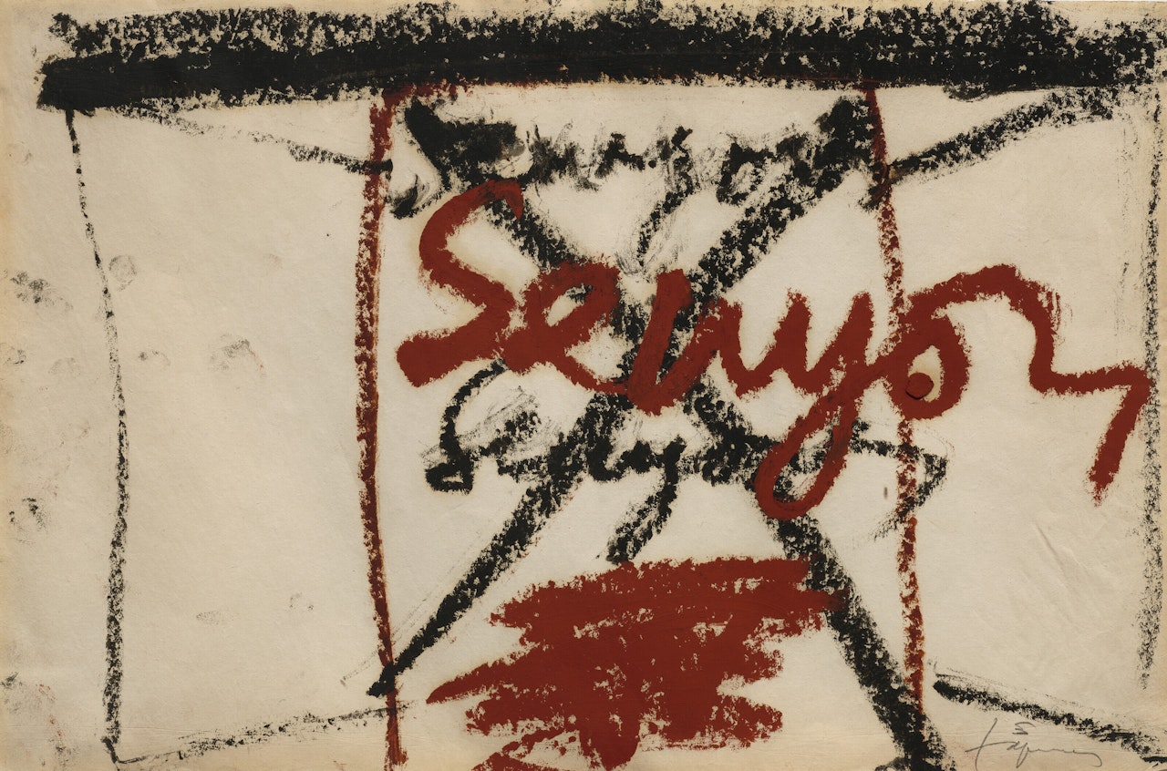 Senyors IV by Antoni Tapies