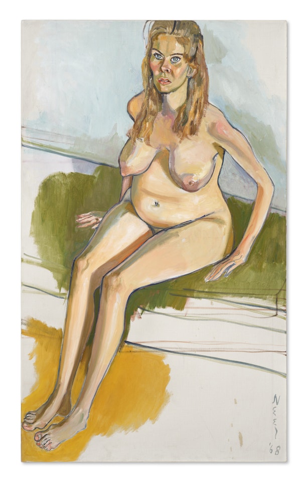 Pregnant Bette Homitzky by Alice Neel