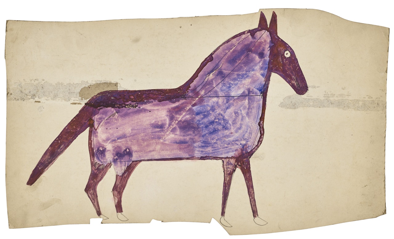 Purple Horse by Bill Traylor