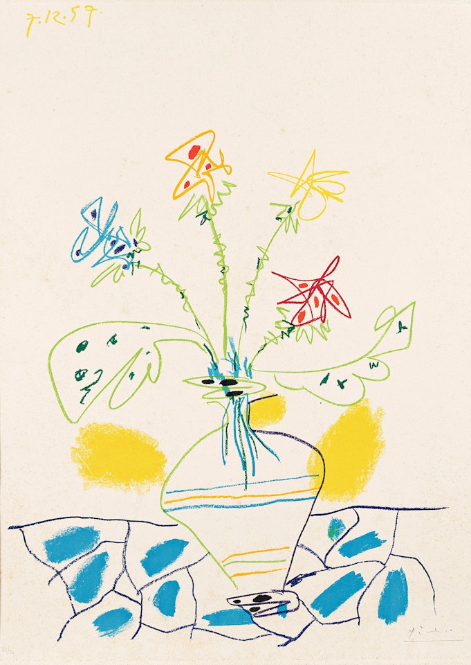 Vase de Fleurs by Pablo Picasso