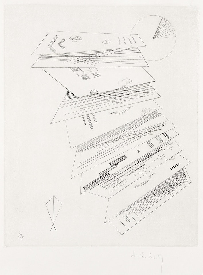 Zweite Radierung für die Editions "Cahiers d'Art." by Wassily Kandinsky