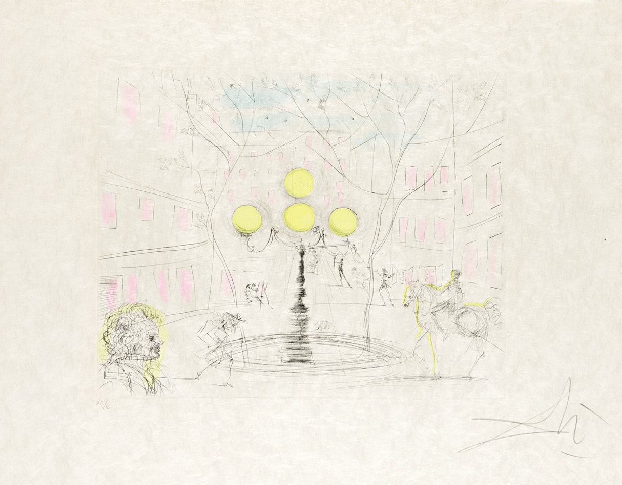 Place Fürstenberg by Salvador Dali
