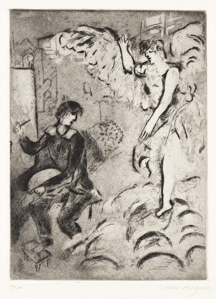 L'Apparition, I by Marc Chagall