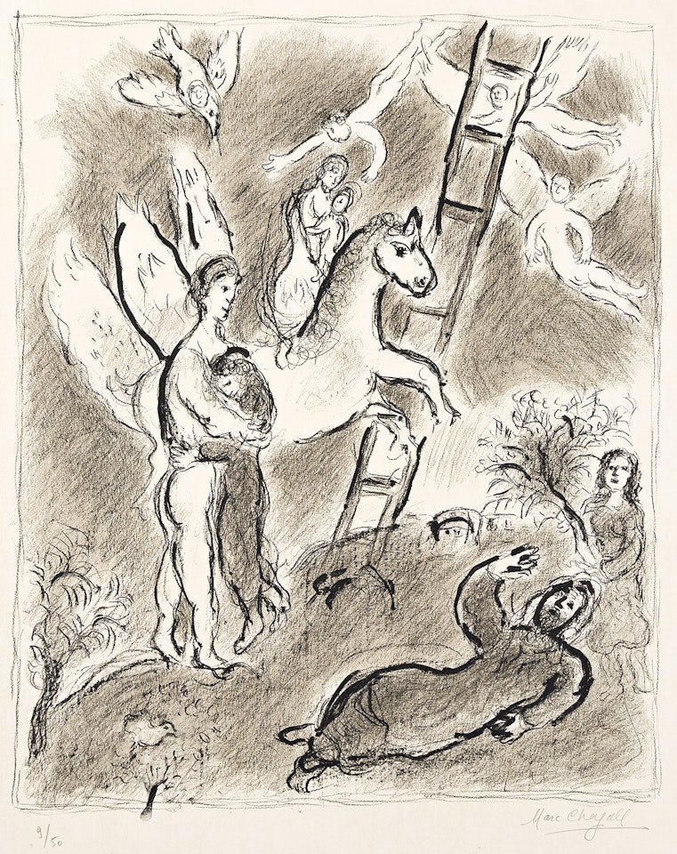 Scène Biblique by Marc Chagall
