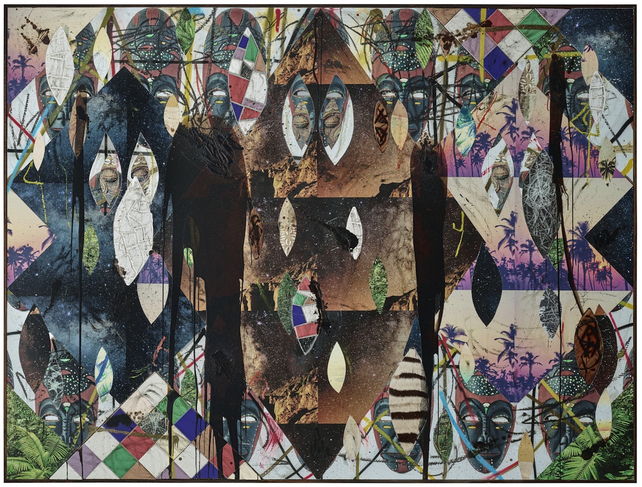 Untitled Escape Collage by Rashid Johnson