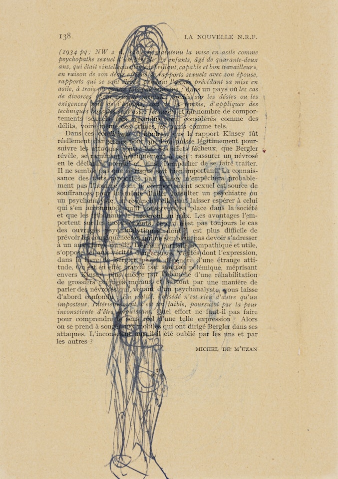 Femme debout (recto); Tête d'homme (verso) by Alberto Giacometti