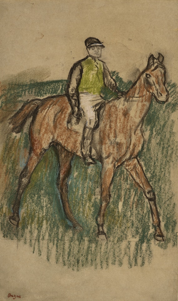Jockey à cheval by Edgar Degas