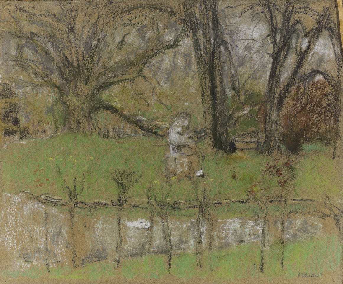L'étang devant le château by Édouard Vuillard