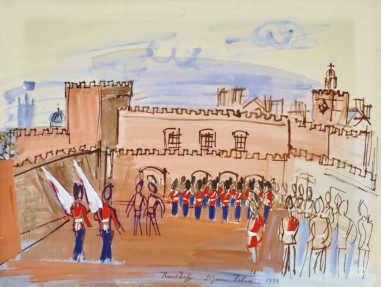 La relève de la garde by Raoul Dufy