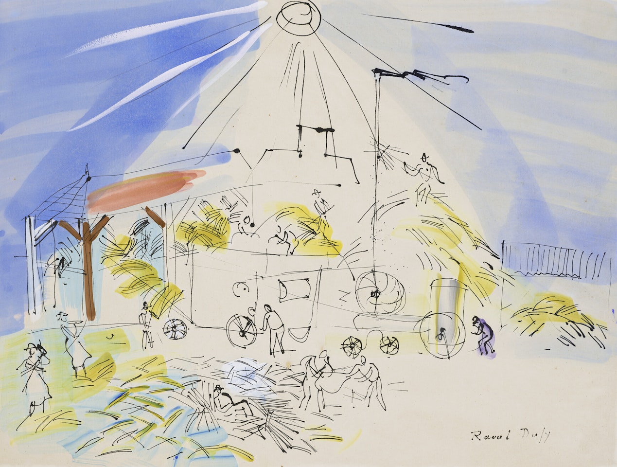 Dépiquage au soleil by Raoul Dufy
