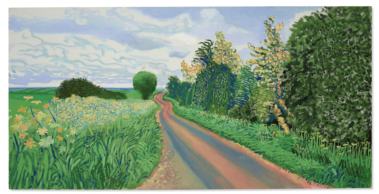 Early Blossom, Woldgate by David Hockney