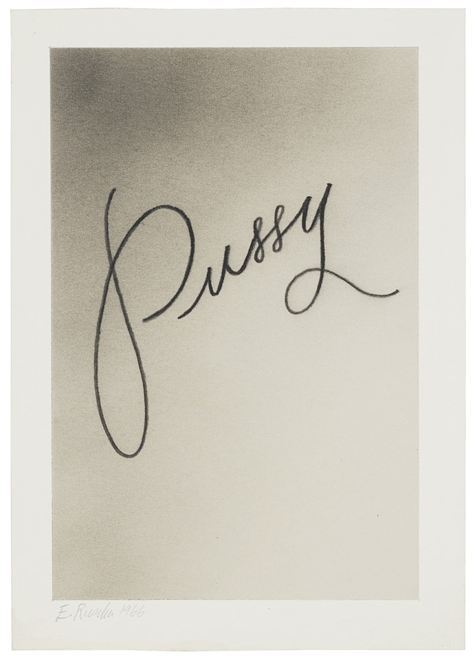 Pussy by Ed Ruscha