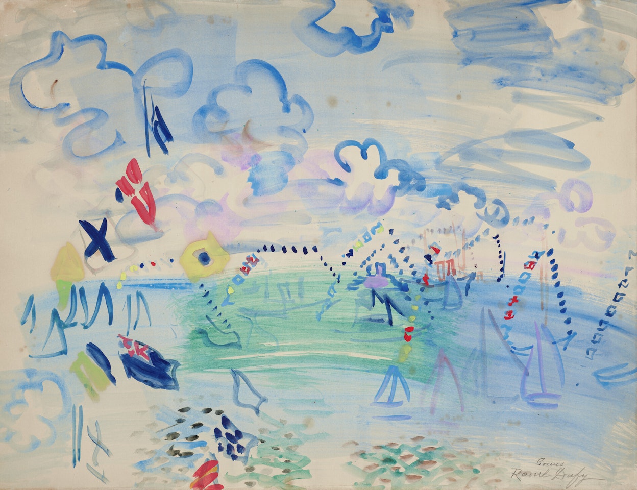Régates à Cowes by Raoul Dufy