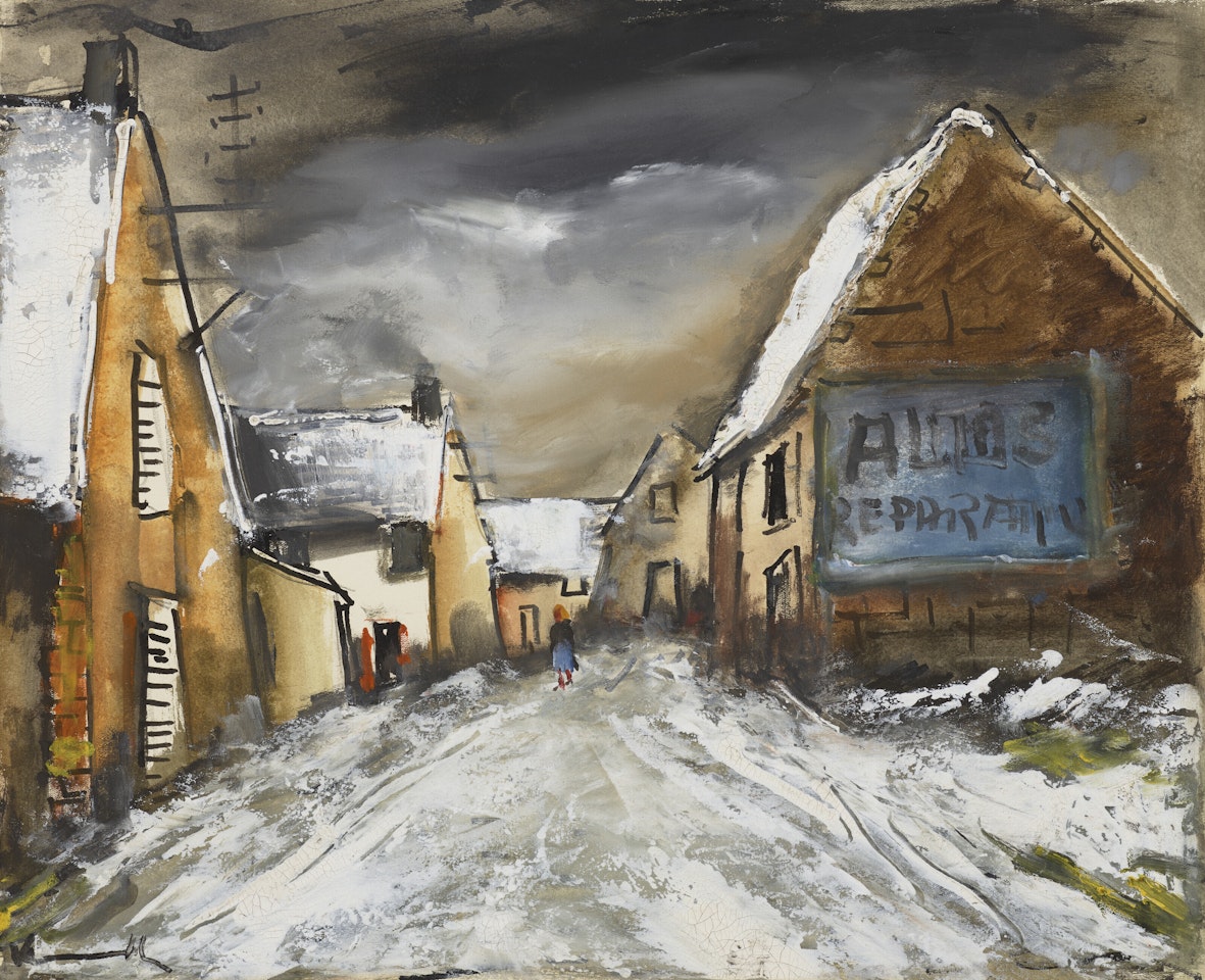 Le village sous la neige by Maurice de Vlaminck