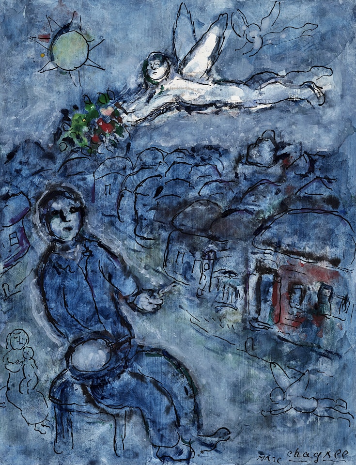 L'ange blanc by Marc Chagall