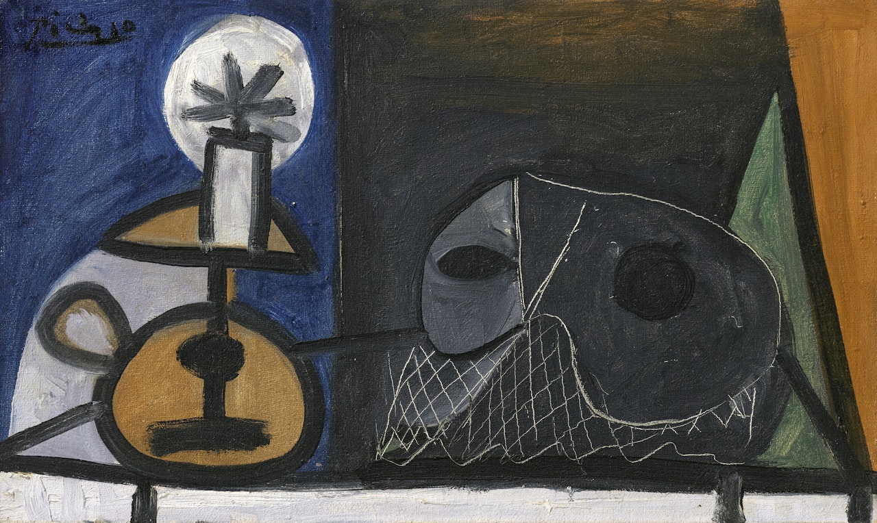 Bougie et masque by Pablo Picasso